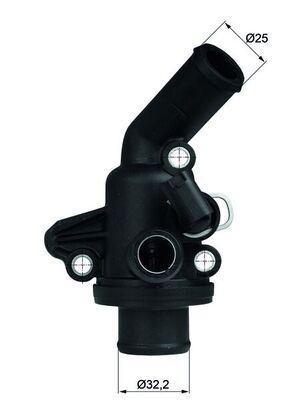 TERMOSTAT 87 °C MERCEDES OM668 W168 W414 — MAHLE TI11.87 - MAHLE - OEM A6682030275