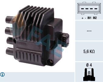 ATEŞLEME BOBİNİ ASTRA F-CORSA B 1.4İ 16V-1.6İ 16V-TIGRA 1.4 16V-1.6 16V-VECTRA B 1.6İ 16V - GM - OEM 1208063