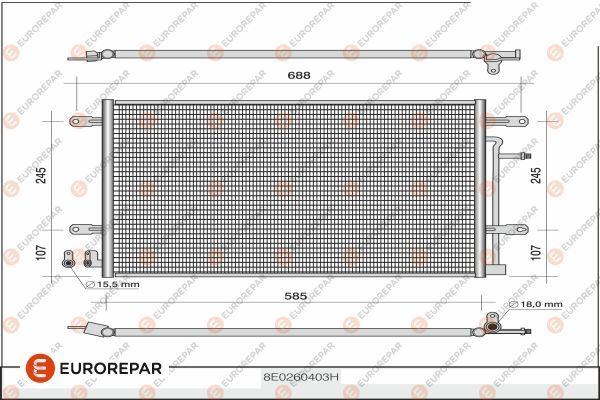 E:KLİ KONDENSE EUROREPAR — EUROREPAR 1610160380 - EUROREPAR - OEM 1610160380