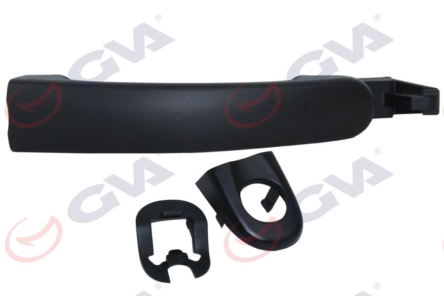 DIŞ KAPI KOLU KAPAKLI ÖN SOL (ANAHTAR DELİKLİ) SİYAH ASTARLI JETTA - GVA - OEM 1K5837205GRU