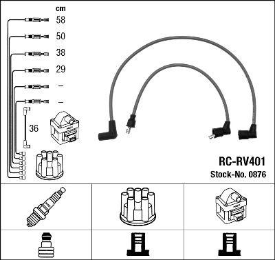 RC-RV401 ATEŞLEME KABLOSU - NGK