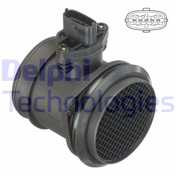 HAVA DEBİMETRE (HAVA KÜTLE ÖLCER) VOLVO S80 2.5T 06=11 V70 T5 C30 T5 S40 T5 C70 V50 - DELPHI - OEM 31342364
