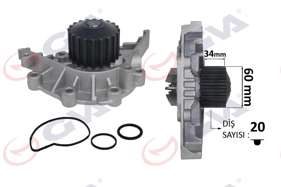 DEVİRDAİM PSA 206/307cc- 406 (00-04)-407 (00-10) 2.0 16V - GVA - OEM 1201.E1