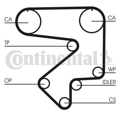 TRİGER KAYIŞI (178x254) TOYOTA MR 2.0 16V (89-95) 5194XS - CONTI - OEM 1356879045
