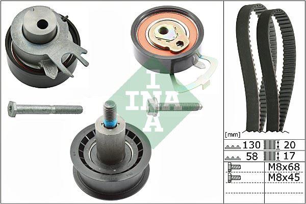 EKSANTRIK KITI DEVIRDAIMLI IBIZA III-IV FABIA II OCTAVIA II CADDY III GOLF V-VI POLO IV-V 1.4 16V 99-06 (AFK-BCB-AQQ-AUB-APG-AUA) - INA - OEM 036198119C
