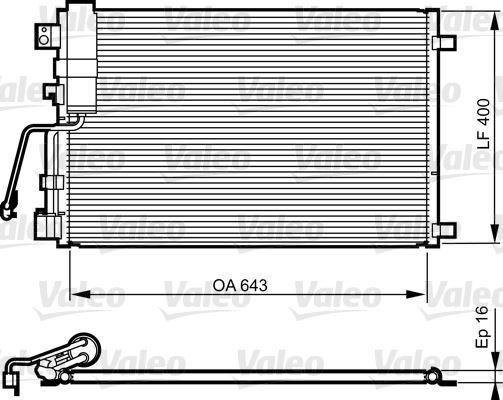 KLİMA RADYATÖRÜ (KONDENSER) NISSAN QASHQAI 1,5L K9K J10 06-13 - VALEO - OEM 92100JD500