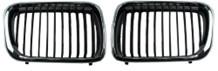 ÖN PANJUR BÖBREK MAT SİYAH KROM ÇERÇEVE SET BMW E36 1997-1999 - GKL