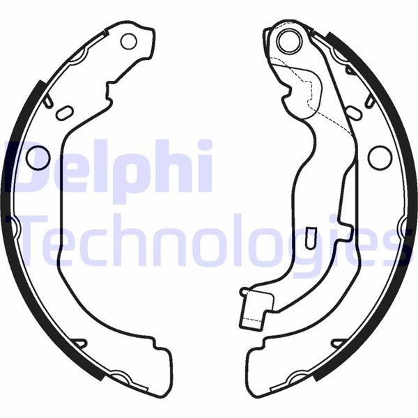 ARKA PABUÇ BALATA DACIA DUSTER 1.5 DCİ-1.6-1.6 16V 4x4 (228.6x42) - DELPHI - OEM 440607493R