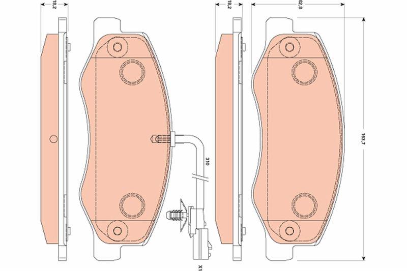 FREN BALATASI ARKA RENAULT MASTER III 10> OPEL - TRW - OEM 440600866R