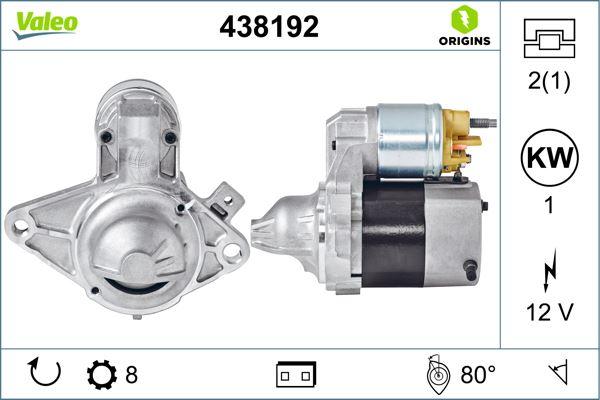 MARŞ MOTORU 12V 8 DİŞ PEUGEOT P107 1.0 05> CITROEN C1 1.0 05> TOYOTA AYGO 1.0 05> - VALEO - OEM 5802.AL