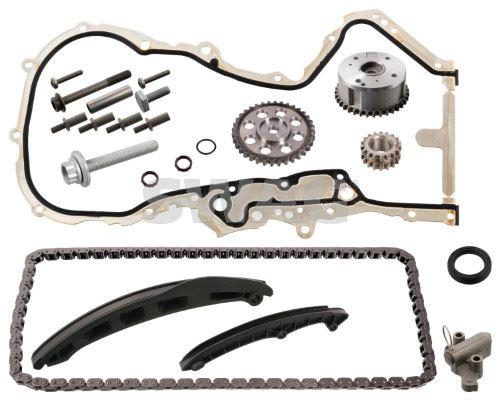EKSANTRİK ZİNCİR SETİ GOLF5/6-JETTA-PASSAT-SCIROCCO-A3-LEON 1.6 FSI (BLF)- 1.4 TSI (CAXA-BMY-BLG) KOMPLE CONTALI (FEBI 106306) - SWAG - OEM 03C198119