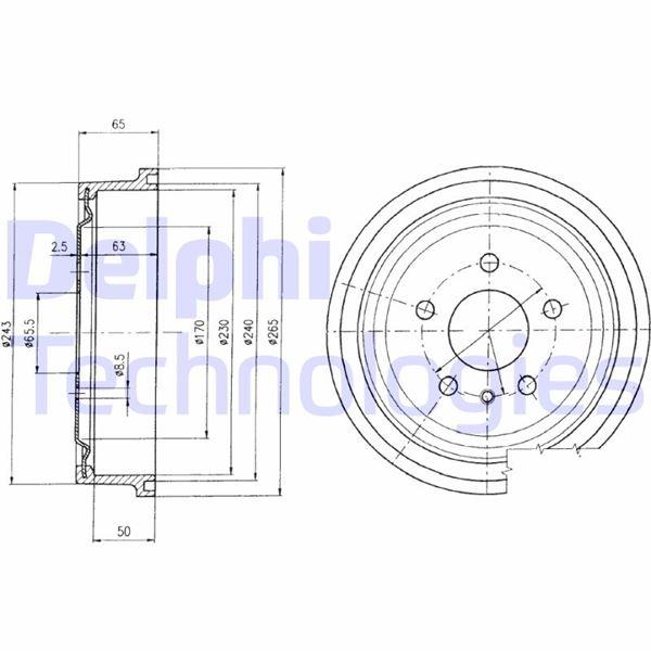 ARKA KAMPANA VECTRA B 1.6-2.0 (95-02)- ZAFIRA A 1.6-1.8-2.0 (99-05) - DELPHI - OEM 568060