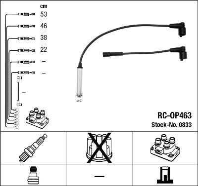 RC-OP463 ATEŞLEME KABLOSU - NGK