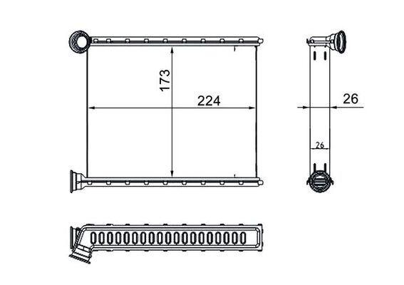 Innenraum-Wärmetauscher PSA 308 408 RCZ C3 - MAHLE