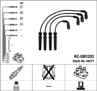 BUJİ KABLO TAKIMI (SETİ) CHEVROLET CRUZE-LACETTI-KALOS-AVEO-REZZO-NUBIRA 1.6 1.4 16V DOHC - NGK - OEM 96450249