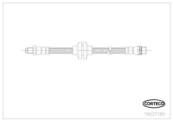 ÖN FREN HORTUMU OPEL MOVANO B 10> RENAULT MASTER III 10> 2.3 CDTI-DCI - CORTECO - OEM 93167716