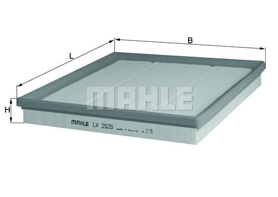 HAVA FILTRESI BMW N55 F10 F07 F11 F13 F01 F02 F03 F04 F25 F26 E70 F15 E71 F16 - MAHLE - OEM 13717571355