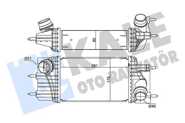 INTERCOOLER NISSAN JUKE 1.5dcı (2010=>PULSAR 1.5dcı (2014=> NV200 1.5dcı (2010=> TURBO RADYATÖRÜ - KALE - OEM 144611KB2A