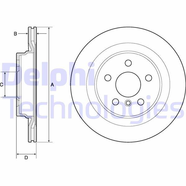 FREN DISKI ARKA BMW F40 F52 F44 F45 F46 F48 F49 F39 . MINI F54 F60 - DELPHI - OEM 34216799369