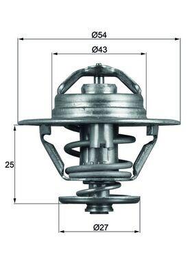 TERMOSTAT (83C) BOXER-JUMPER-MOVANO-MASTER-DAILY 2 - MAHLE - OEM 1338.90