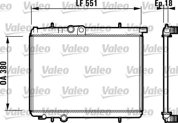 RADYATOR 206 — VALEO VAL-732886 - VALEO - OEM 1330-38