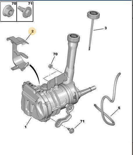 DİREKSİYON POMPA AYAĞI (BRAKETİ) PEUGEOT P308-PARTNER-BERLINGO-C4 - PSA - OEM 4009.S9