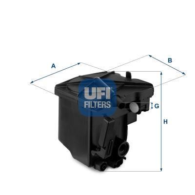 YAKIT FİLTRESİ PARTNER-206-207-307-308-407-BERLINGO-C2-C3-C4-C5-FIESTA-FOCUS-C-MAX-TEPEE 1.6HDI - UFI - OEM 3M5Q