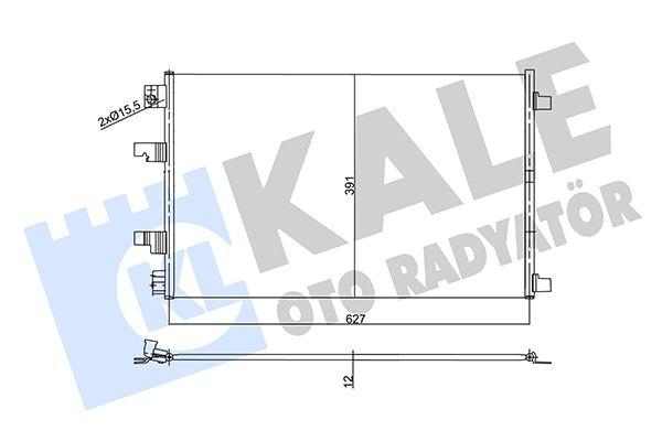 KONDENSER AL/BRZ NISSAN QASHQAI-QASHQAI+2 I 1.6 dCi 11-13-(KURUTUCUSUZ) - KALE - OEM 92100BB50A