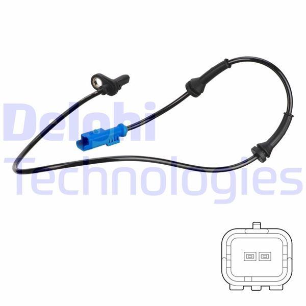 ABS DEVİR SENSÖRÜ ARKA CROSSLAND-P207-P208-P301-P2008-BIPPER-C-ELYSEE-C3 AIRCROSS-C3 II-III C4 CACTUS-NEMO-DS3 - DELPHI - OEM 9805066080