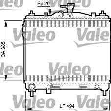RADYATOR GETZ — VALEO VAL-734912 - VALEO - OEM 25310-1C100