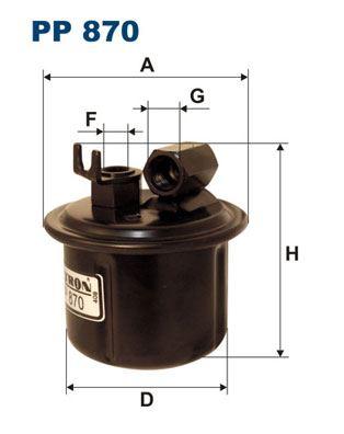 YAKIT FİLTRESİ HONDA ACCORD + COUPE V 2.0İ S 131HP 03/93-02/98 - FILTRON - OEM 16900SM4931