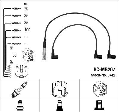 RC-MB207 ATEŞLEME KABLOSU - NGK