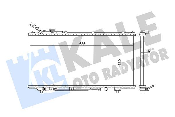 RADYATOR MAZDA 323 C V-323 P V-323 S V (AT) AL PL BRZ - KALE - OEM B6BG-15-200F