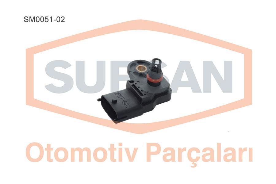 MAP SENSÖRÜ ASTRA G-H-J-COMBO C-D-CORSA D-E-INSIGNIA A-MOKKA-VECTRA C-ZAFIRA A-DOBLO-BRAVO-LINEA FIORINO-PUNTO-AVEO-CRUZE-TRAX 1.3-1.6-1.9-2.0-2.2 JTD RENAULT CLIO IV 12> CAPTUR 12> 0.9TCe 1.2TCe - SUPSAN - OEM 93171176