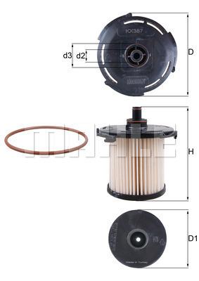 YAKIT FİLTRESİ FORD CUSTOM-TRANSIT V363-V363 2.2 TDCİ 125HP-155PS 11> 17 - MAHLE - OEM CC119176DA