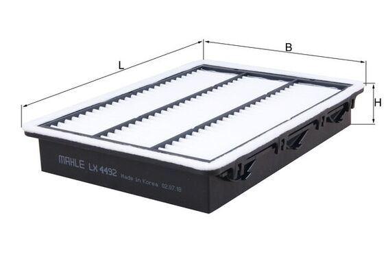 HAVA FİLTRESİ Air filter element — MAHLE LX4492 - MAHLE