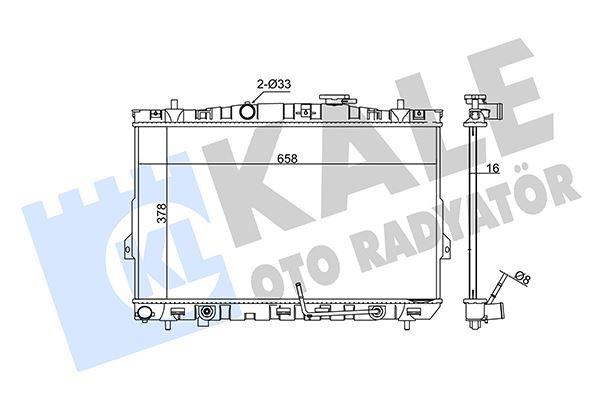 RADYATOR ELANTRA COUPE (00+) (AT) AL PL BRZ - KALE - OEM 25310-2D110