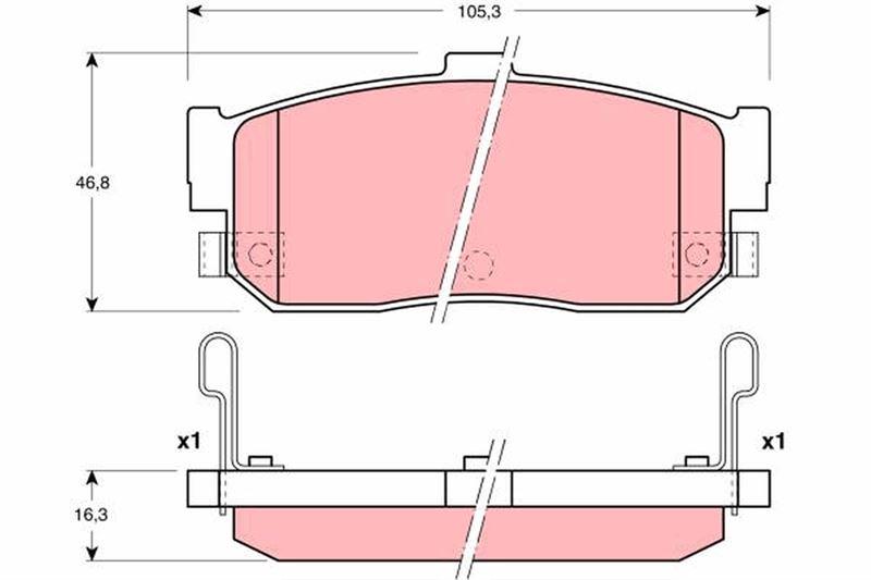 ARKA BALATA ALMERA I 1.4/1.6/2.0 GTI/2.0D 95-00 MAXIMA QX III 2.0/2.5 V6/3.0 94-00 SUNNY III - TRW - OEM 440600N690