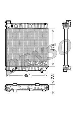 RADİATOR. ENGİNE COOLİNG MERCEDES-BENZ T1 (601) (77-96) - DENSO - OEM 6015005503