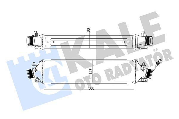 INTERCOOLER GIULIETTA 2.0 JTDM 10=> - KALE - OEM 50514486
