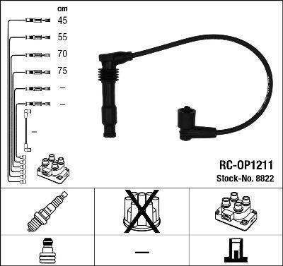 RC-OP1211 ATEŞLEME KABLOSU - NGK