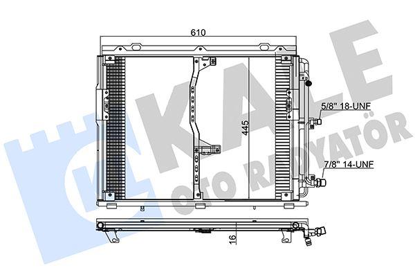 KLIMA RADYATORU MERCEDES S-CLASS W140 91>98 - KALE - OEM A1408300870