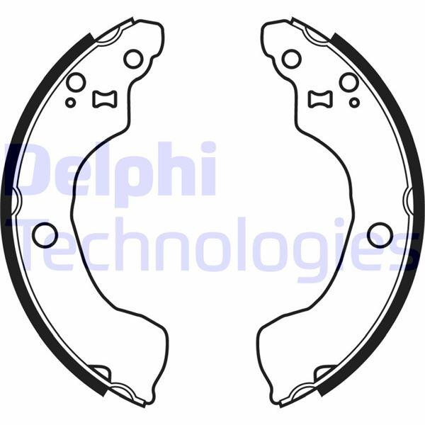 FREN PABUCU ARKA NISSAN ALMERA 02/00> - DELPHI