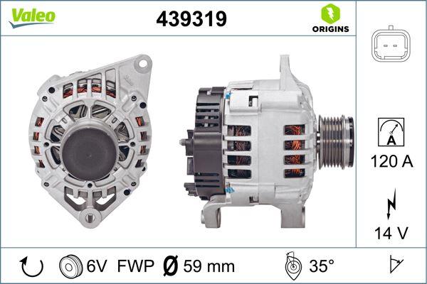 ALTERNATÖR 120A MGN-LGN (97-01)-SCENIC I (99-03) 1.9 DCI-DTI - VALEO - OEM 8200064685