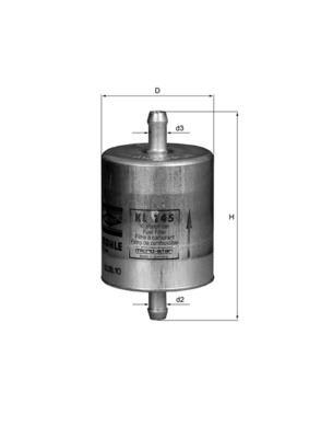 YAKIT FİLTRESİ In-line fuel filter — MAHLE KL145 - MAHLE