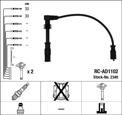 BUJI KABLOSU A4 1.8 (95-01) A6 1.8 (95-97) (ADR-APT) - NGK - OEM 058905409A