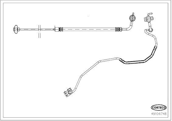 FREN HORTUMU — CORTECO 49106748 - CORTECO - OEM 9811592780