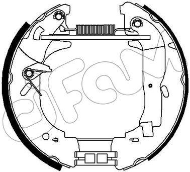 HIZLI TAMİR KİTİ(PAPUÇ+FREN SİLİNDİRİ+YAYLAR) FORD LCV BS) : 2.0İ / TRANSİT V (E1) : 2.0;2.0 İ;2.5 D - CIFAM