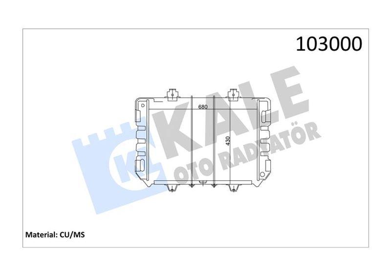 RADYATOR TRANSIT 2.5 DIESEL 3 SIRA PS - KALE - OEM 84VB8005AA