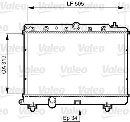 (x) RADYATÖR ROVER 220 D/SD/ SDI (95-00) 618İSİ 96-99 620İ 93-96 620Sİ 93-99 25 2.0İDT (99-05) - VALEO - OEM GRD930